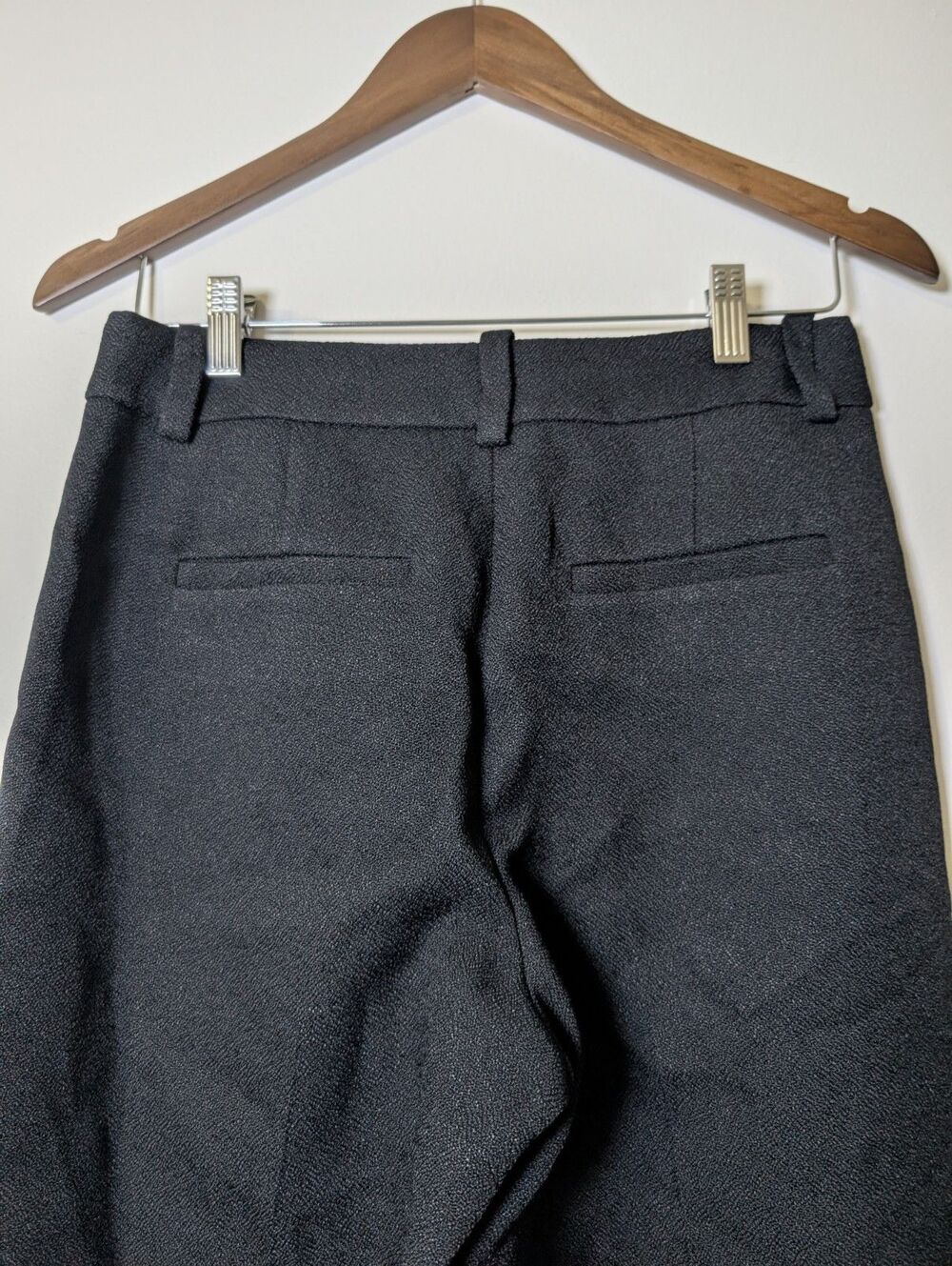 J.Crew Carolina Wide Leg Pants Size 4 Black Quiet Luxury Trouser Office Siren - Picture 6 of 7